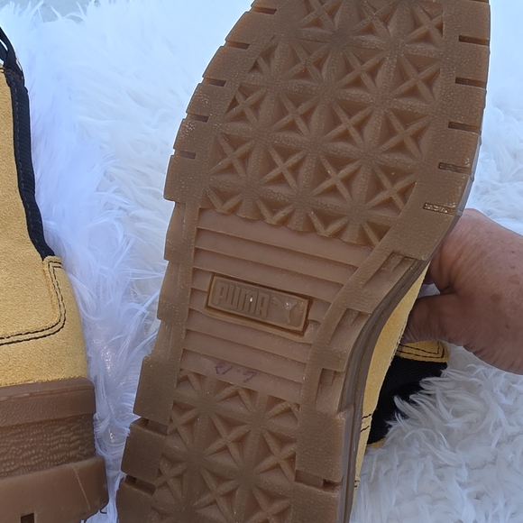 Puma Yellow High-Top Sneakers - Picture 2 of 3